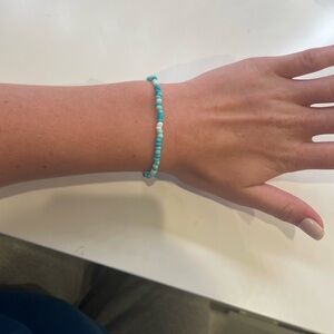 Teal beaded bracelet